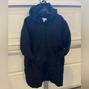Motherhood Maternity Black Puffer Coat - Size 1X